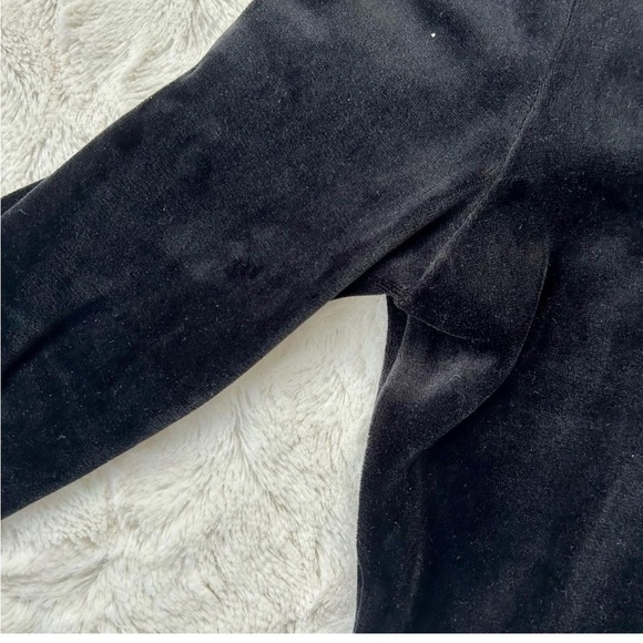 Suede black, long sleeve top - Picture 3 of 3